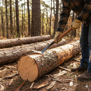 Timber Tuff TMW-08 24 Inch Steel Bark Spud with Wooden Handle for Debarking Logs