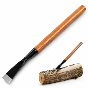 Timber Tuff TMW-08 24 Inch Steel Bark Spud with Wooden Handle for Debarking Logs