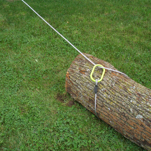 Timber Tuff TMW-48 15 Foot ATV UTV Log Choker Cable with Tow Rings & Probe Stake - TRAPSKI