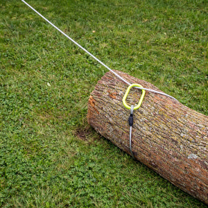 Timber Tuff TMW-48 15 Foot ATV UTV Log Choker Cable with Tow Rings & Probe Stake - TRAPSKI