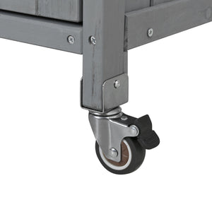 Foldable Outdoor Kitchen Island Patio Mobile Kitchen Cart