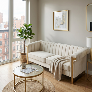 FX-P81-CW2 Modern Velvet Sofa