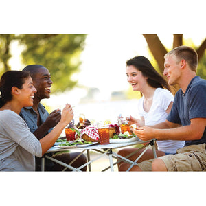 Coleman Portable and Compact Outdoor Folding Aluminum Table for Camping, White