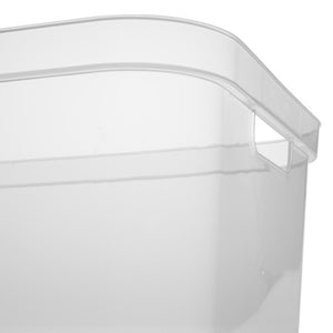 Sterilite 5.25 x 12 x 15 Inch Storage Bin w/ Carry Through Handles, Clear, 24 Ct