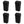 Sterilite 13 Gallon Swing Top Lidded Wastebasket Kitchen Trash Can, Black 4 Pack
