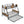 Modern Metal Bunk Bed With Dual Side Ladder And Metal Desig