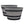 Southern Patio HDR-055457 Resin Whiskey Barrel Garden Planter Pot, Gray (2 Pack)