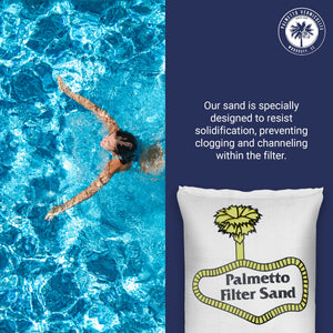 Palmetto Filter Sand for Residential and Commercial Pool Sand Filters, 50 Pound - TRAPSKI