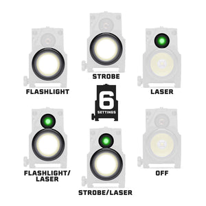 Tacticon Firefly V2 Flashlight Precision Laser Sight for Hunting, Green Laser