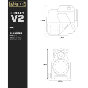 Tacticon Firefly V2 Flashlight Precision Laser Sight for Hunting, Green Laser