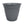 HC Companies ECA12000 12 Inch Eclipse Planter with Attached Saucer, Warm Gray