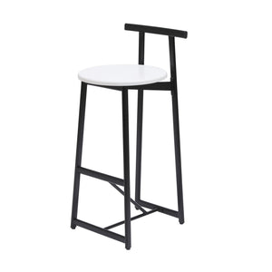 Modern Bar Stools With Backrest For Kitchen (Set of 3)