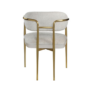 Zayn - Arm Chair (Set of 2) - Beige / Gold