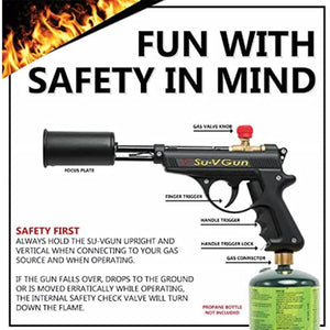 GrillBlazer GrillGun and Su-VGun Combo Charcoal Starter Set w/ Stands and Hose