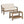 2-Piece Outdoor Gray Acacia Wood Conversation Set
