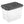 Sterilite 30 Qt Clear Plastic Stackable Storage Bin with Grey Latch Lid, 6 Pack