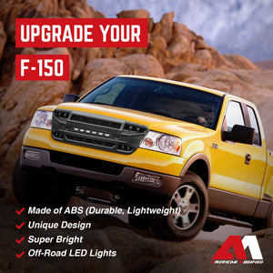 AMERICAN MODIFIED Armor Grille with Off Road Lights for 2004-2008 Ford F150