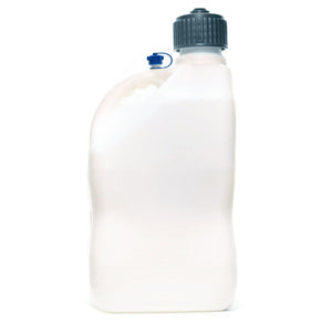 VP Racing 5.5 Gal Motorsport Racing Liquid Container Utility Jug, White (8 Pack)