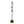 Bento 67.5' Contemporary Metal Floor Lamp in Black Metal and Walnut Wood with White Shade