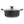 Gibson Hummington Non-Stick Ceramic 5-Quart Dutch Oven with Lid, Grey and Green