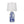 13x25' Blue and White Ceramic Vase Lamp