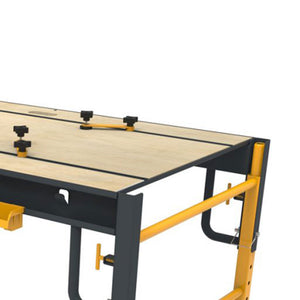 Stacker 5 in 1 Multi Function Workbench for Miter Saws and Scaffolding, Yellow