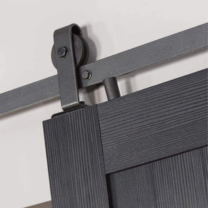 LTL Home Products MLB3684BHKD Millbrooke Ready to Assemble PVC Barn Door, Black