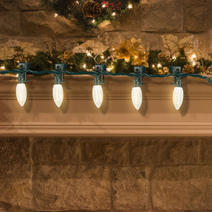 NOMA Quick Clip 66.8' LED Oudoor Christmas String Lights, 100 Warm White Bulbs