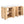 Double Sink Bathroom Vanity With Sinks, Soft Close Doors & 3 Drawers - Wood