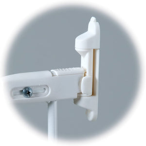 KidCo Angle Mount Safeway Stair Top Quick Release Baby Gate, 42.5x30.5 In, White