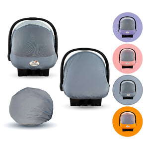 CozyBaby Lightweight Mesh Summer Sun Infant Carrier Cover, Glacier Gray - TRAPSKI
