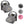 CozyBaby Original Infant Car Seat Cover w/ Dual Zippers & Elastic Edge, Charcoal