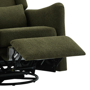 Wide Wingback Swivel Glider Rocker Recliner Chair