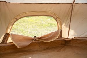 Oxford Bell Tent for Family Camping - Spacious 9.8ft Yurt with Stove Jack