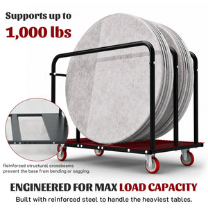 1000LBS Heavy Duty 2-in-1 Table Dolly