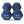 HolaHatha 3, 5, and 8 Pound Dumbbell Hand Weight Set with Storage Rack, Multi