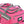 Olympia 29 Inch 8 Pockets U Shaped Rolling Duffel Bag with Handle, Hot Pink