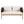 Outdoor Acacia Wood Loveseat with Diamond Rope Weave & Cushions, Light Teak
