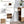 JOMEED Folding Dining Kitchen Table with Drawer and 2-Layer Storage Shelf, White