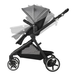 Evenflo GOLD SensorSafe Pivot Xpand Smart Modular Travel System, Moonstone Gray