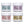 Gelish Mini Xpress Dip Pastel Set 9 G ColorFusion Nail Powder Jars, 4 Pack