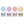 Gelish Mini Xpress Dip Pastel Set 9 G ColorFusion Nail Powder Jars, 4 Pack