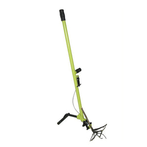 Brush Grubber Heavy Duty 4 Foot Steel Handled Shallow Root Lifting Tool, Green - TRAPSKI
