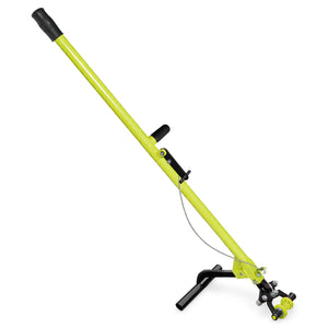Brush Grubber Heavy Duty 4 Foot Steel Handled Shallow Root Lifting Tool, Green