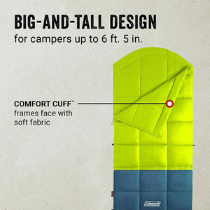 Coleman Kompact Thermolock 40 Fahrenheit Big Tall Contour Sleeping Bag (2 Pack)