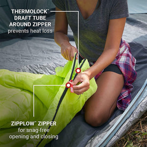 Coleman Kompact Thermolock 40 Fahrenheit Big Tall Contour Sleeping Bag (2 Pack)