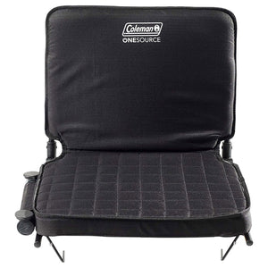 Coleman 17 In OneSource Foldable Padded Rechargeable Heated Stadium Seat, Black