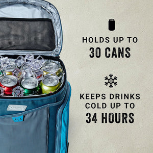 Coleman Sportflex 30 Leakproof Padded Soft Sided Can Soft Cooler Tote Bag, Blue