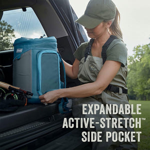 Coleman Sportflex 30 Leakproof Padded Soft Sided Can Soft Cooler Tote Bag, Blue