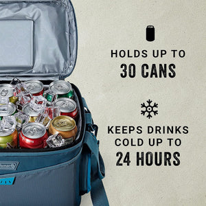 Coleman Sportflex 30 Leakproof Padded Soft Sided Can Soft Cooler Tote Bag, Blue